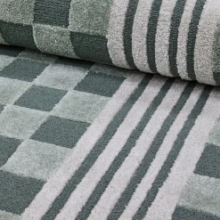Sage Green Tonal Check 3' x 5' Rug