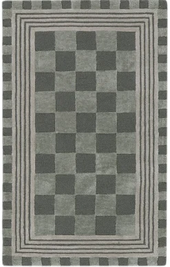 Sage Green Tonal Check 2'3" x 3'9" Rug