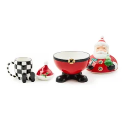 Santa Cookie Jar & Lidded Mug Set