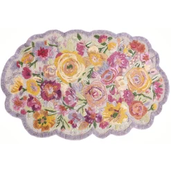Scalloped Flower Meadow 3' x 5' Rug