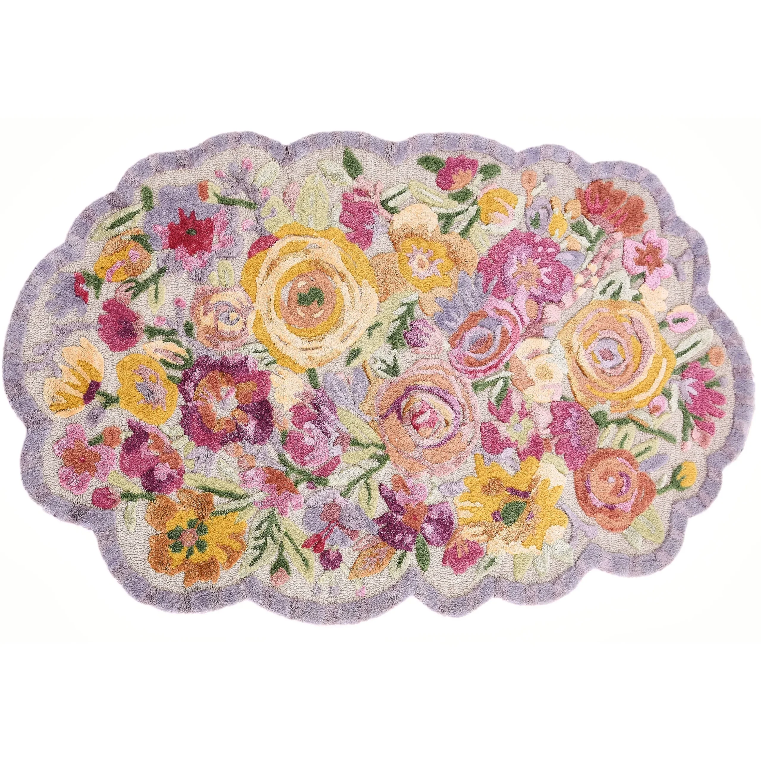 Scalloped Flower Meadow 3' x 5' Rug