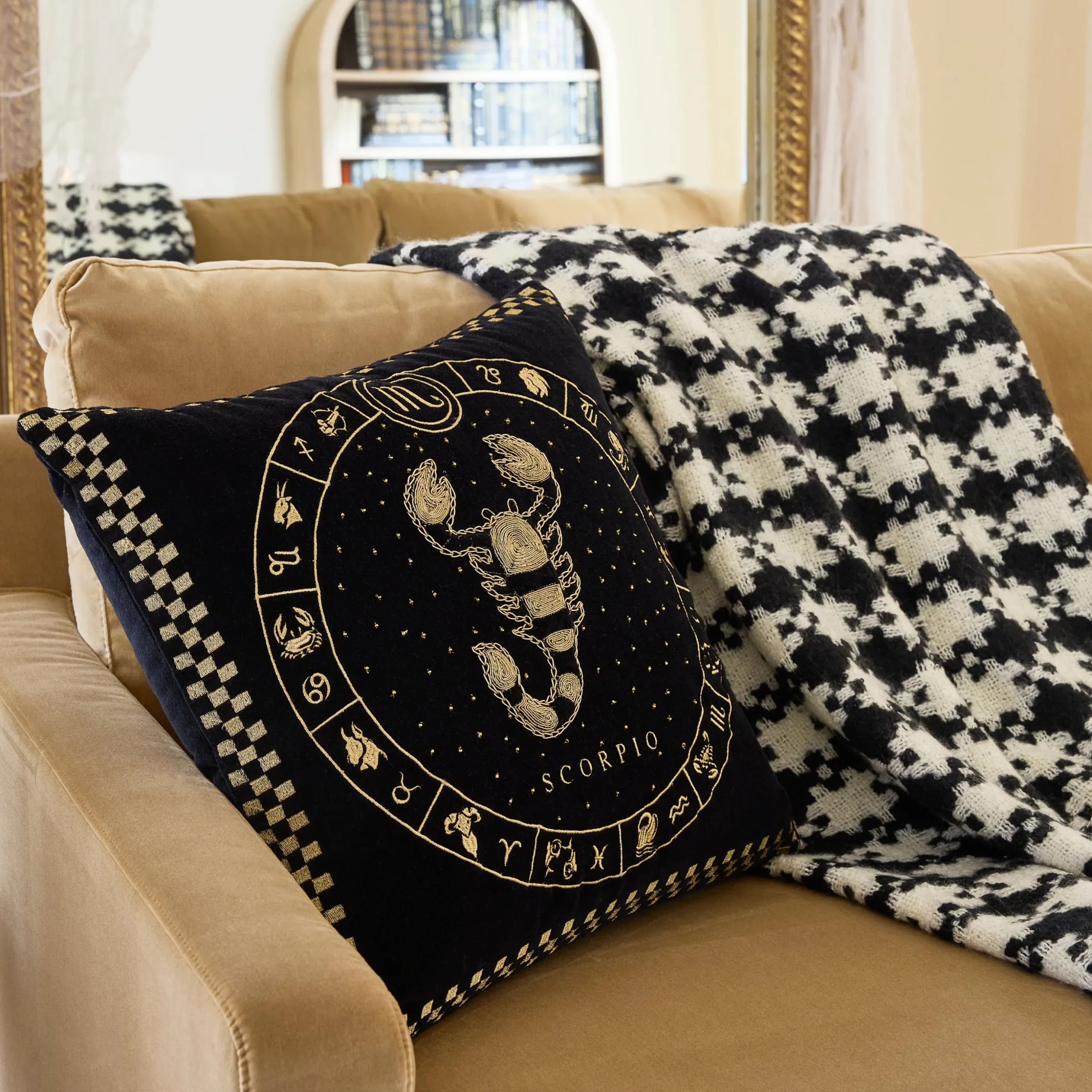 Scorpio Zodiac Throw Pillow