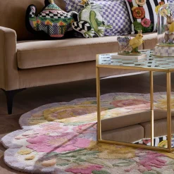 Sea Garden Floral 6' Round Rug