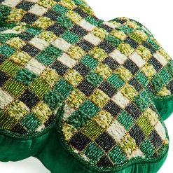 Shaped Lucky Clover Throw Pillow