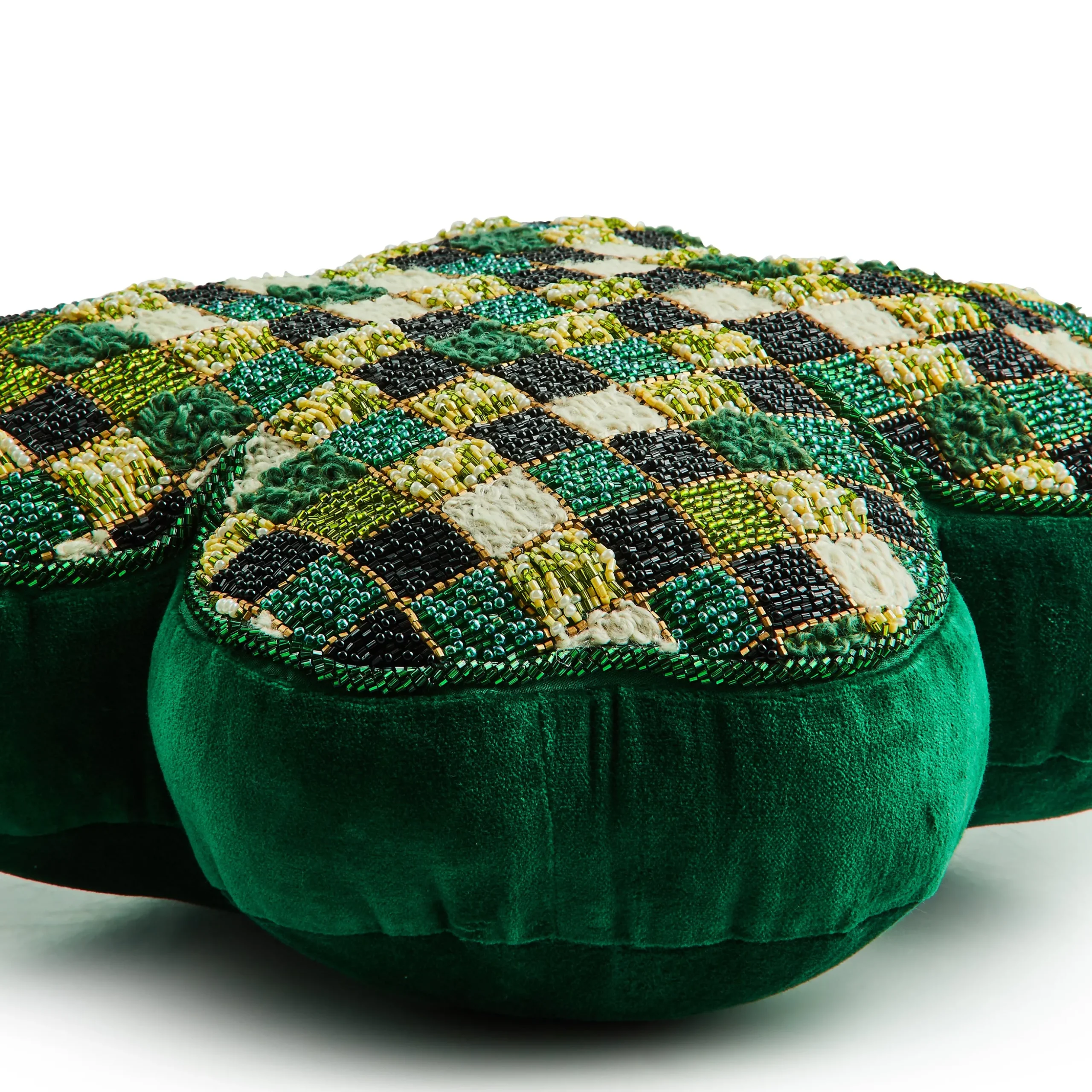 Shaped Lucky Clover Throw Pillow