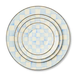 Sky Check Dinner Plate