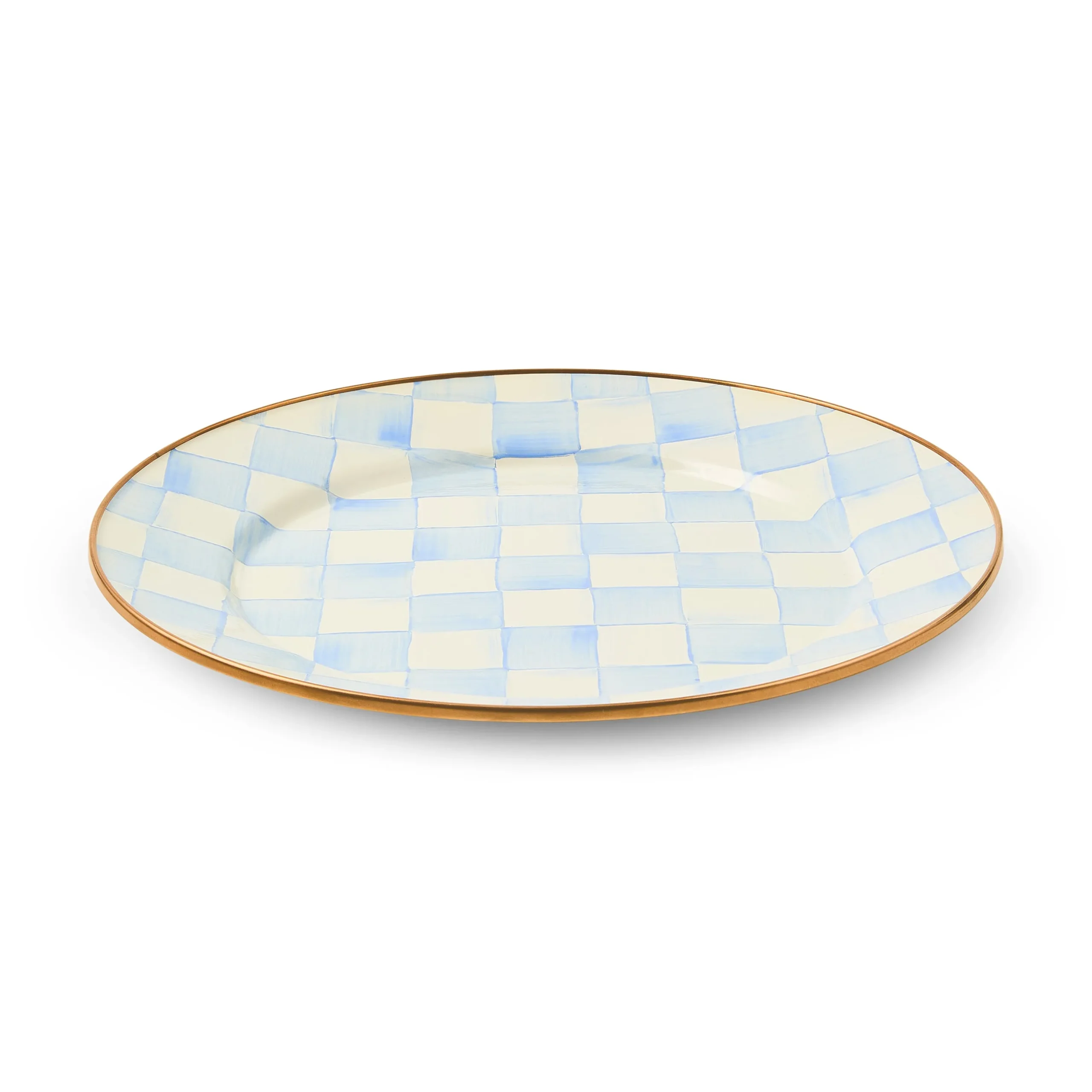 Sky Check Dinner Plate
