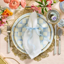 Sky Check Dinner Plate