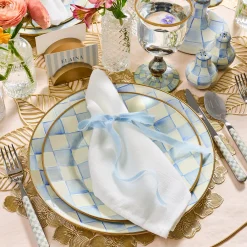 Sky Check Dinner Plate