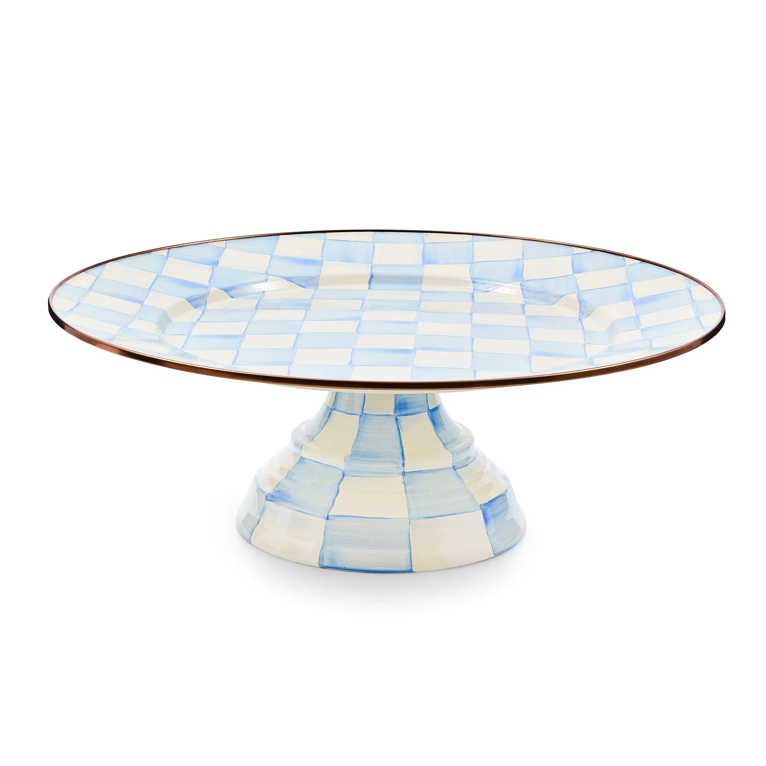 Sky Check Large Pedestal Platter