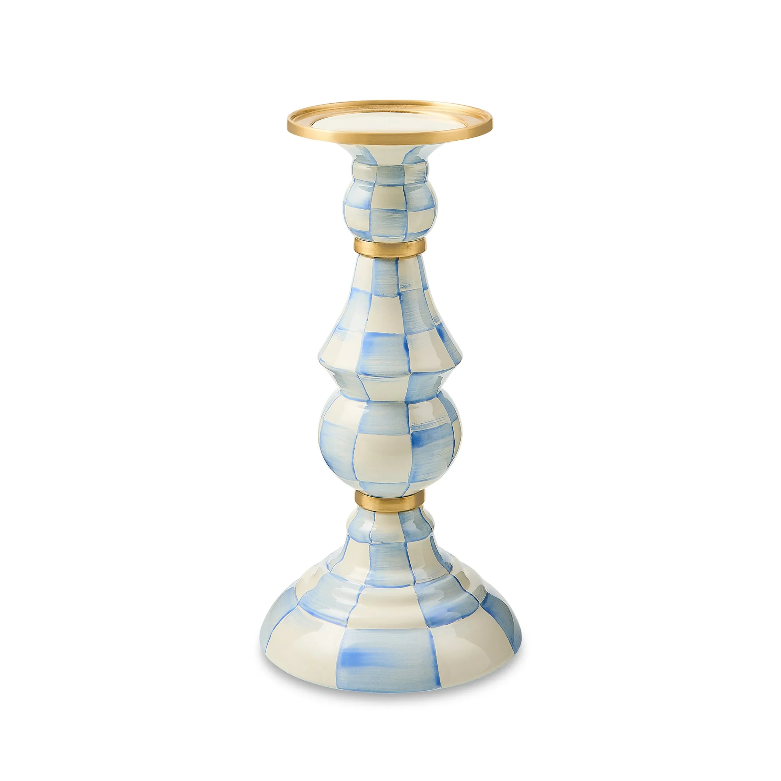 Sky Check Large Pillar Candlestick