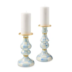 Sky Check Large Pillar Candlestick