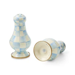 Sky Check Large Salt & Pepper Shakers