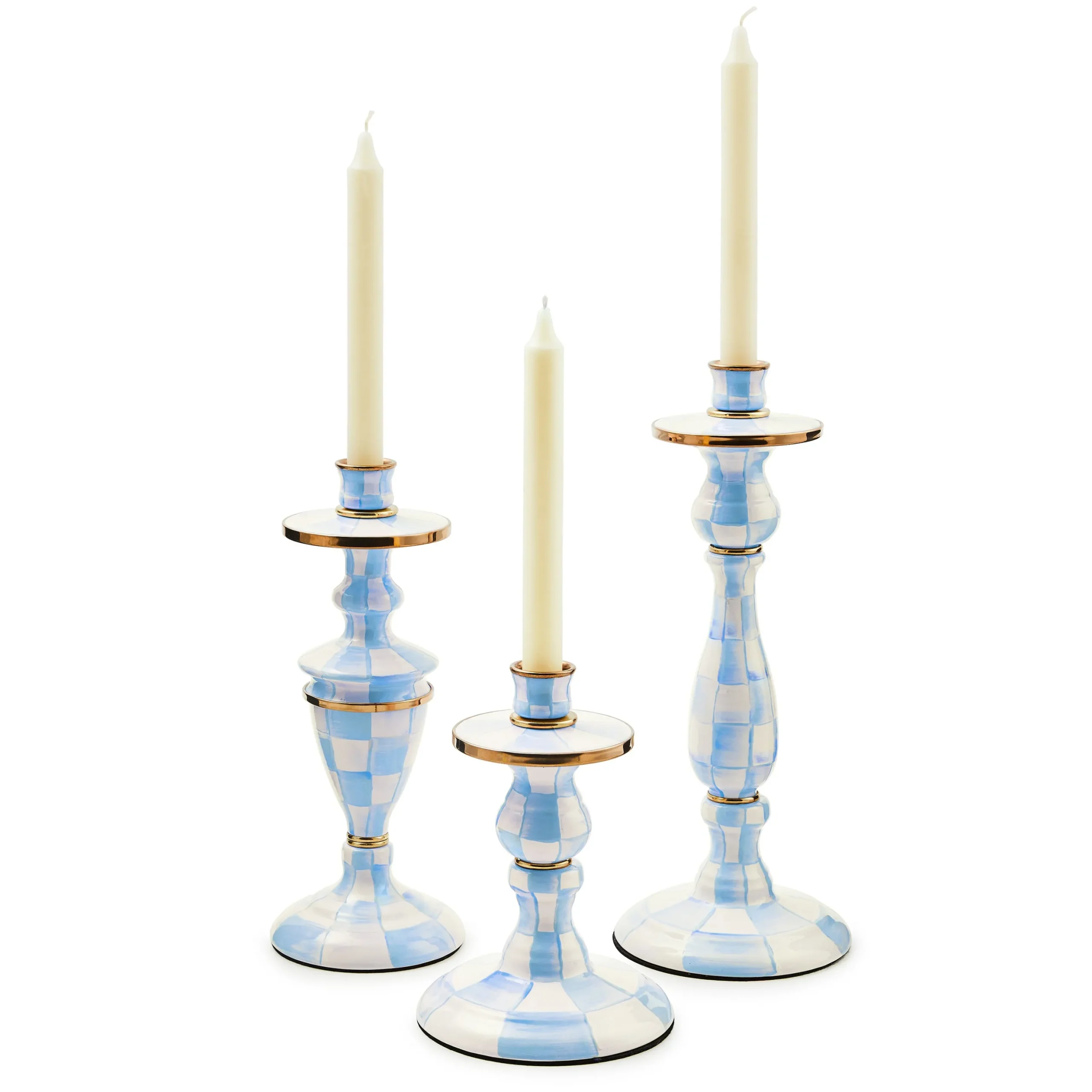 Sky Check Medium Candlestick