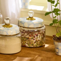 Sky Check Medium Kitchen Canister
