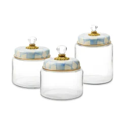 Sky Check Medium Kitchen Canister