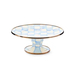 Sky Check Mini Pedestal Platter