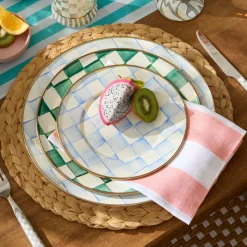 Sky Check Salad/Dessert Plate