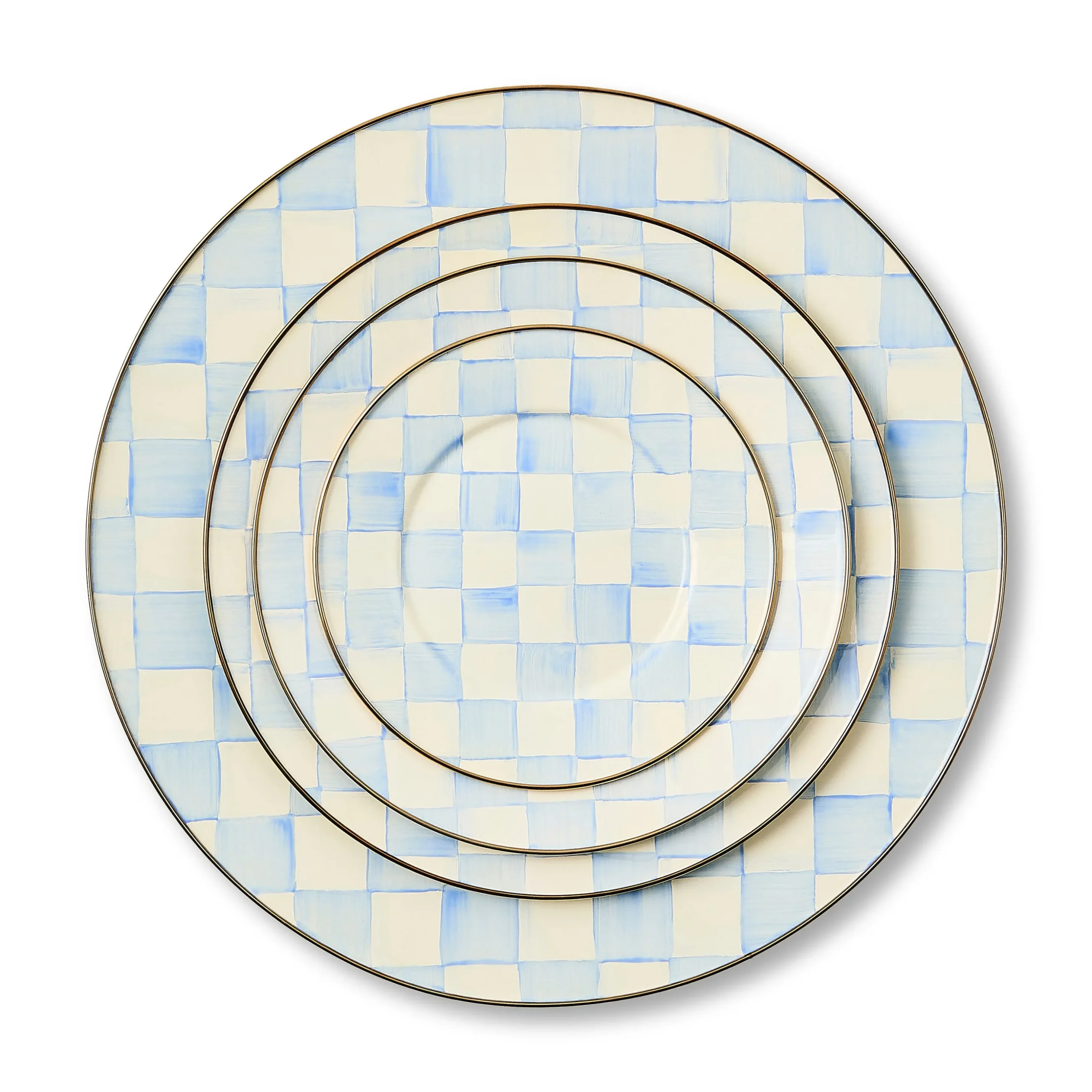 Sky Check Salad/Dessert Plate