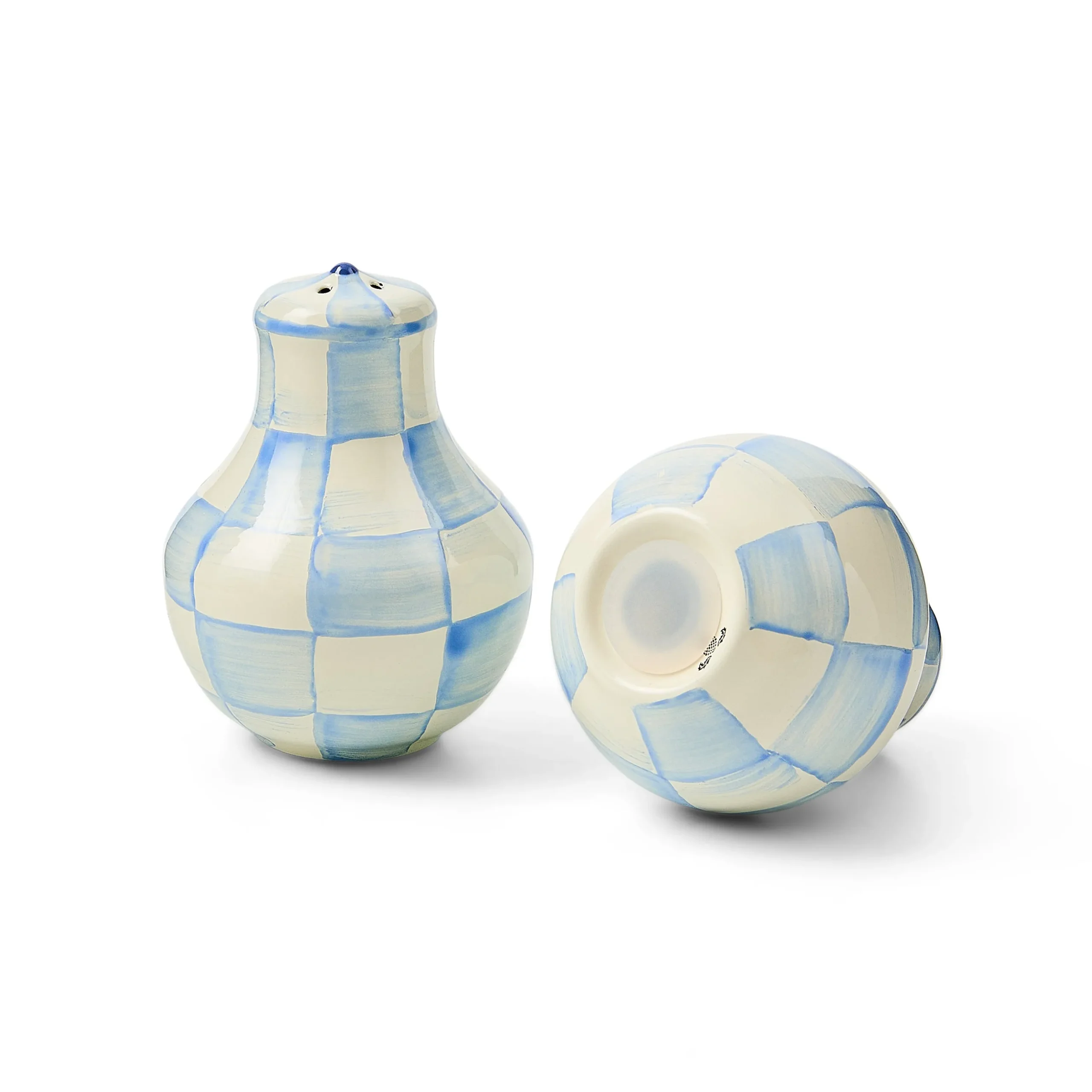Sky Check Salt & Pepper Shakers