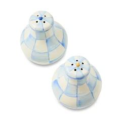 Sky Check Salt & Pepper Shakers