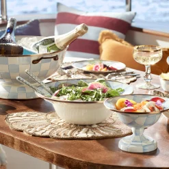Sky Check Serving Bowl