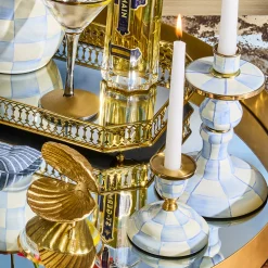 Sky Check Small Candlestick