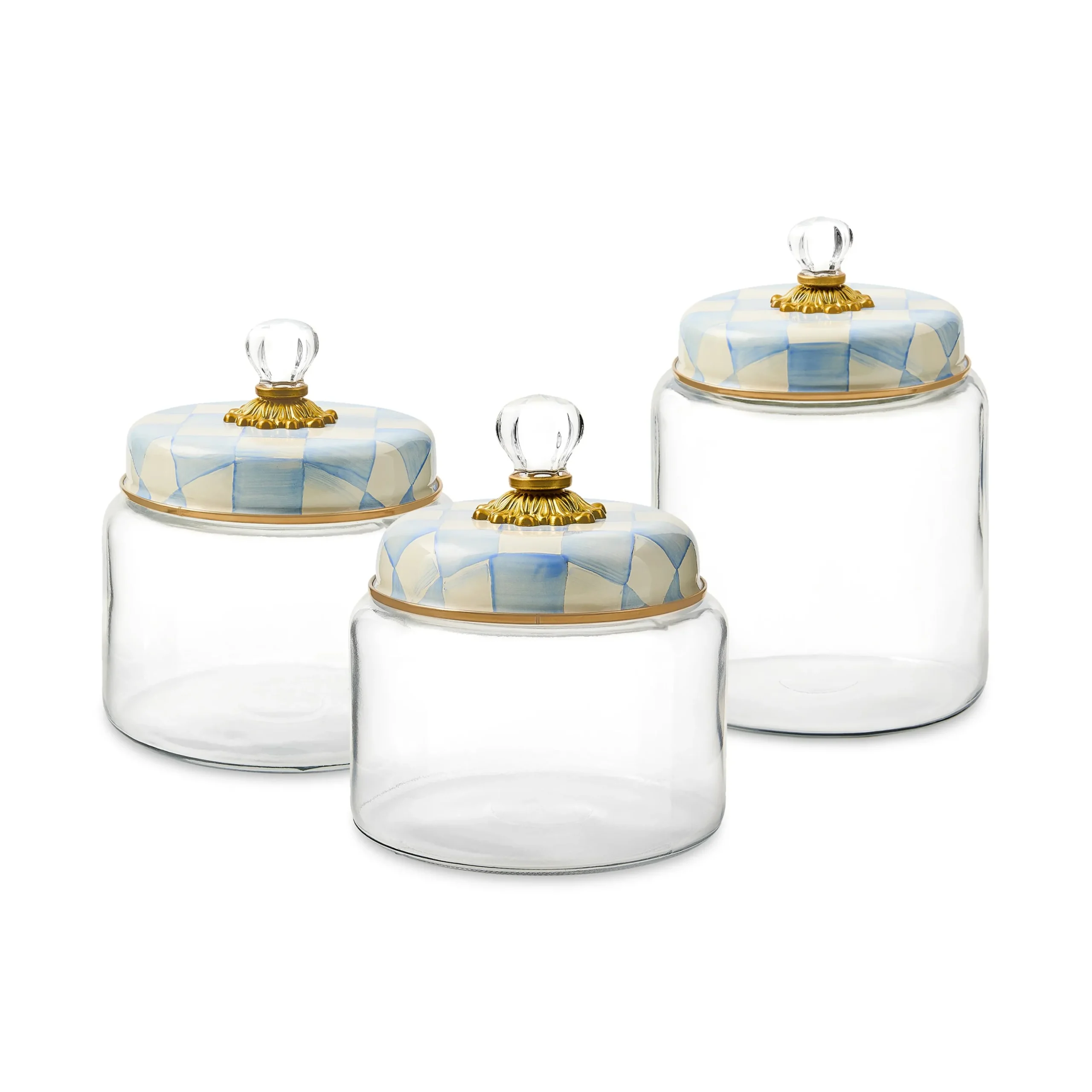 Sky Check Small Kitchen Canister