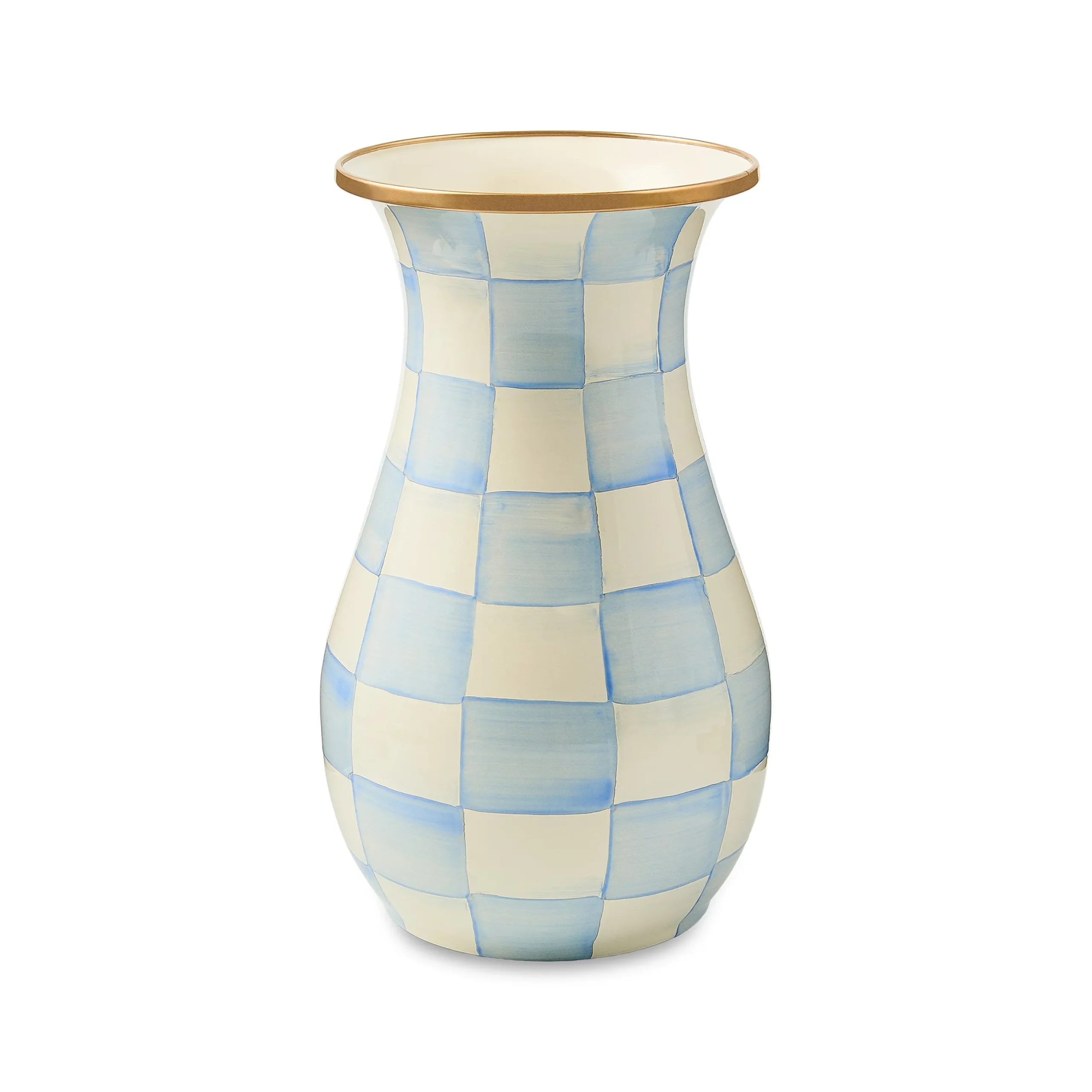 Sky Check Tall Vase