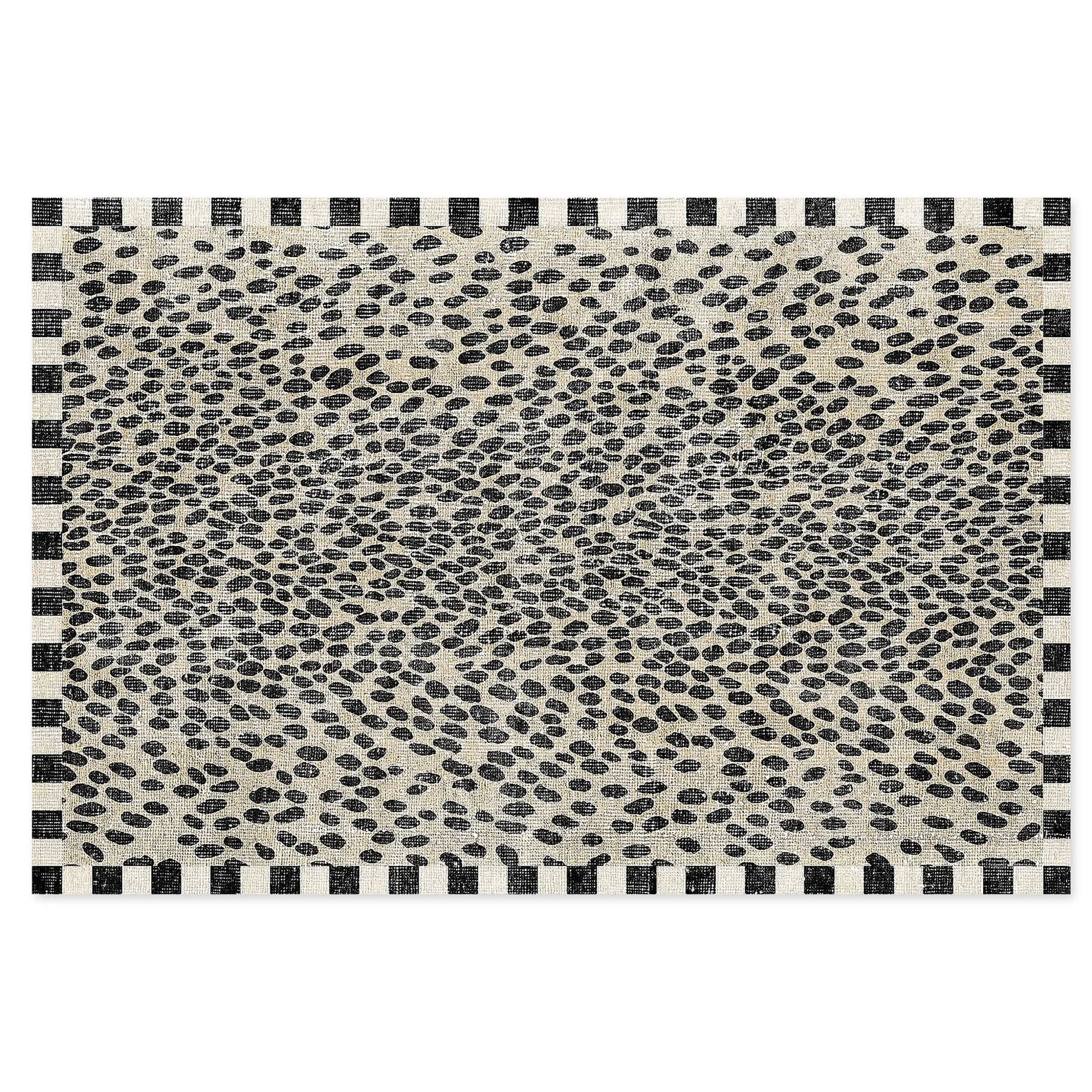 Snow Leopard 3' x 5' Washable Rug