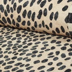 Snow Leopard 3' x 5' Washable Rug