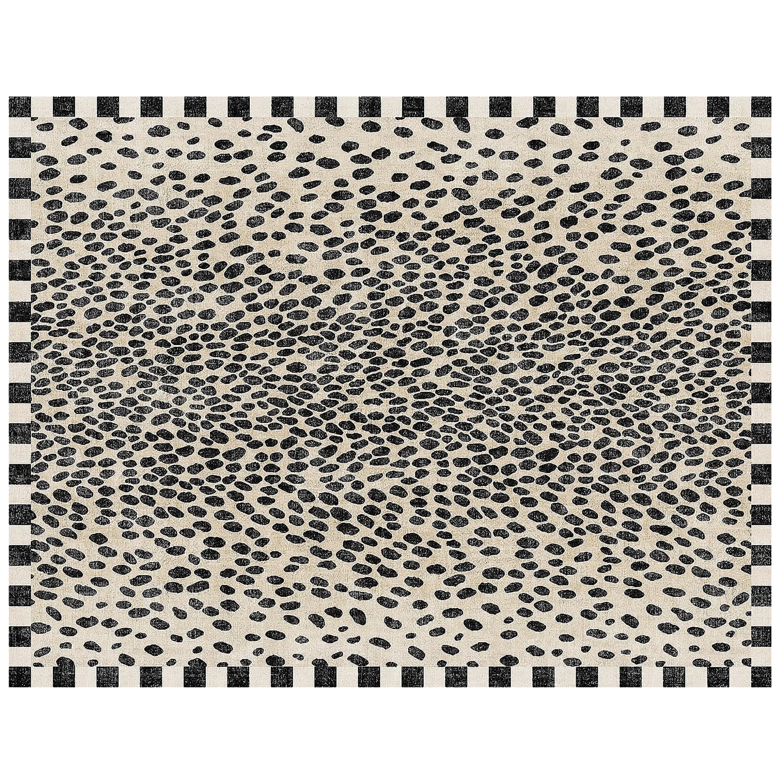 Snow Leopard 8' x 10' Washable Rug