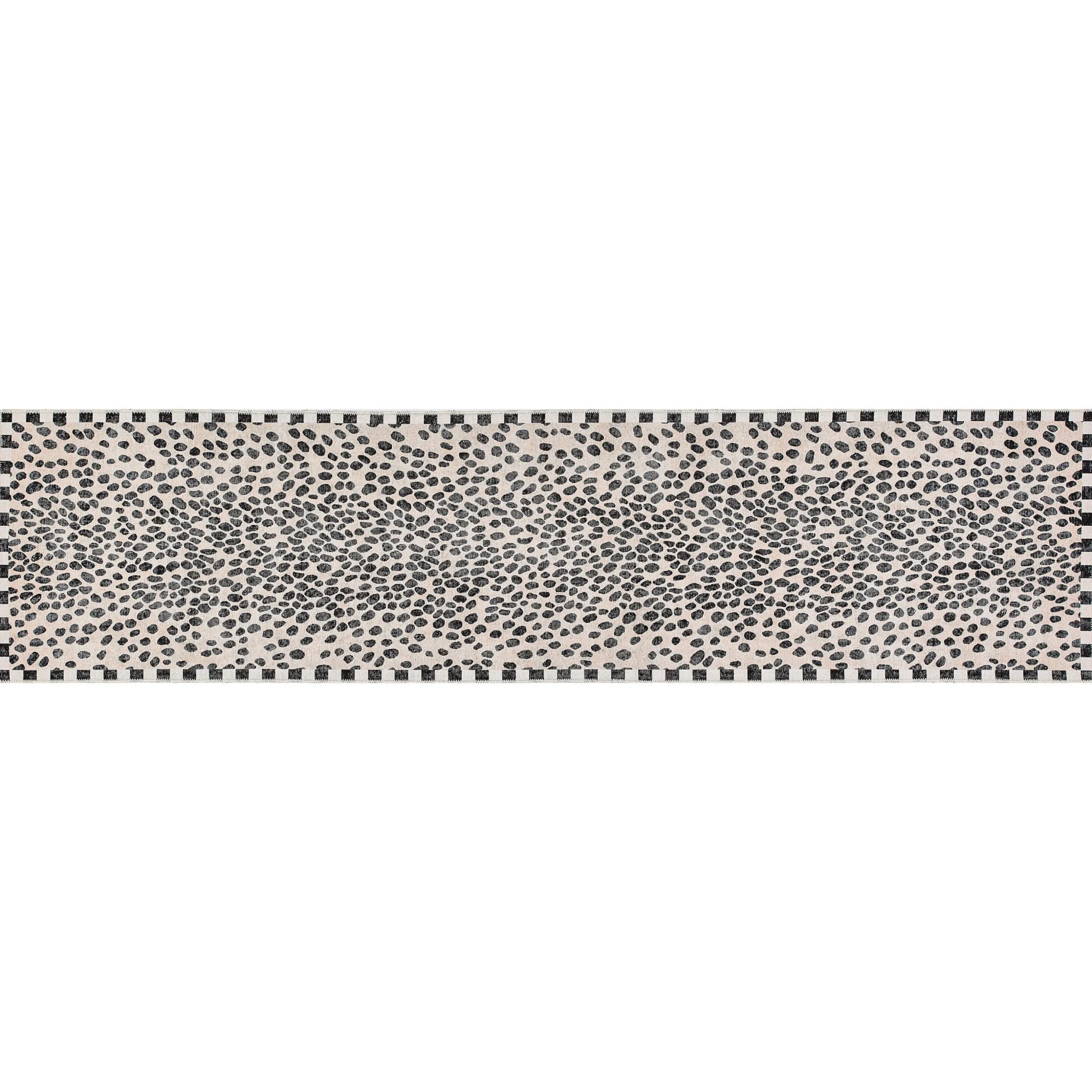 Snow Leopard 2'6" x 10' Washable Runner