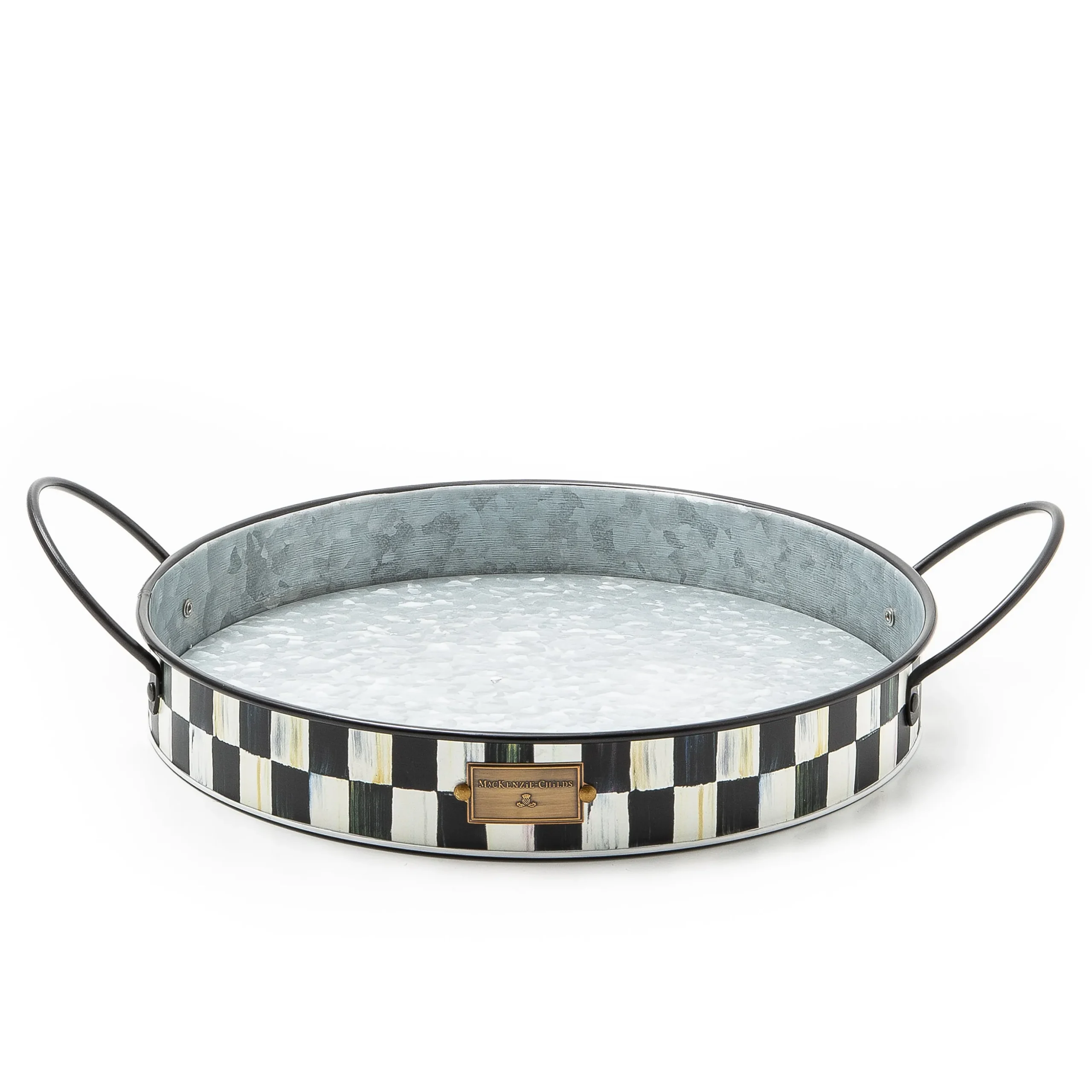 Spectator Galvanized Serving Trays, Set of 2