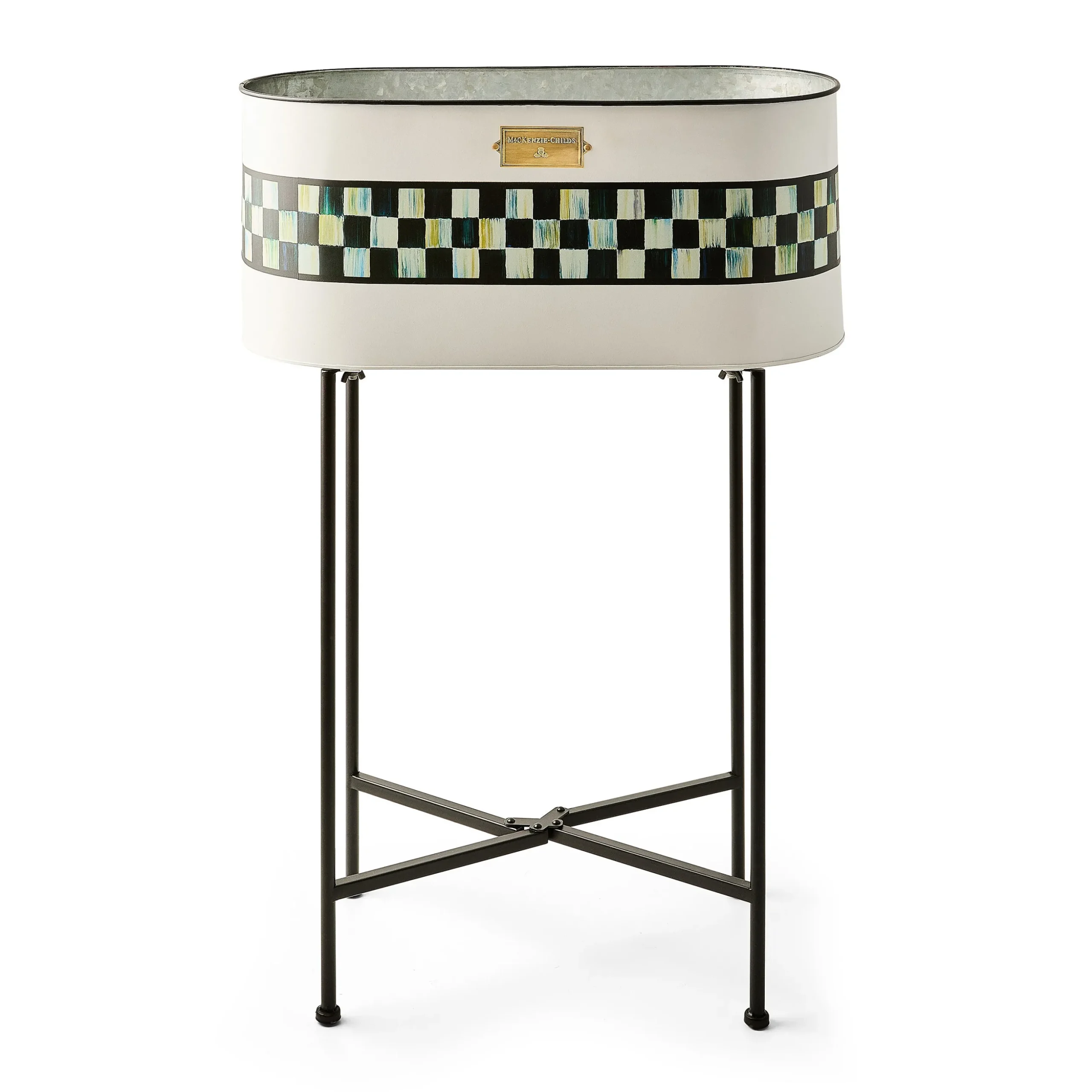 Spectator Galvanized Standing Planter