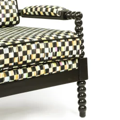 Spindle Check Outdoor Loveseat