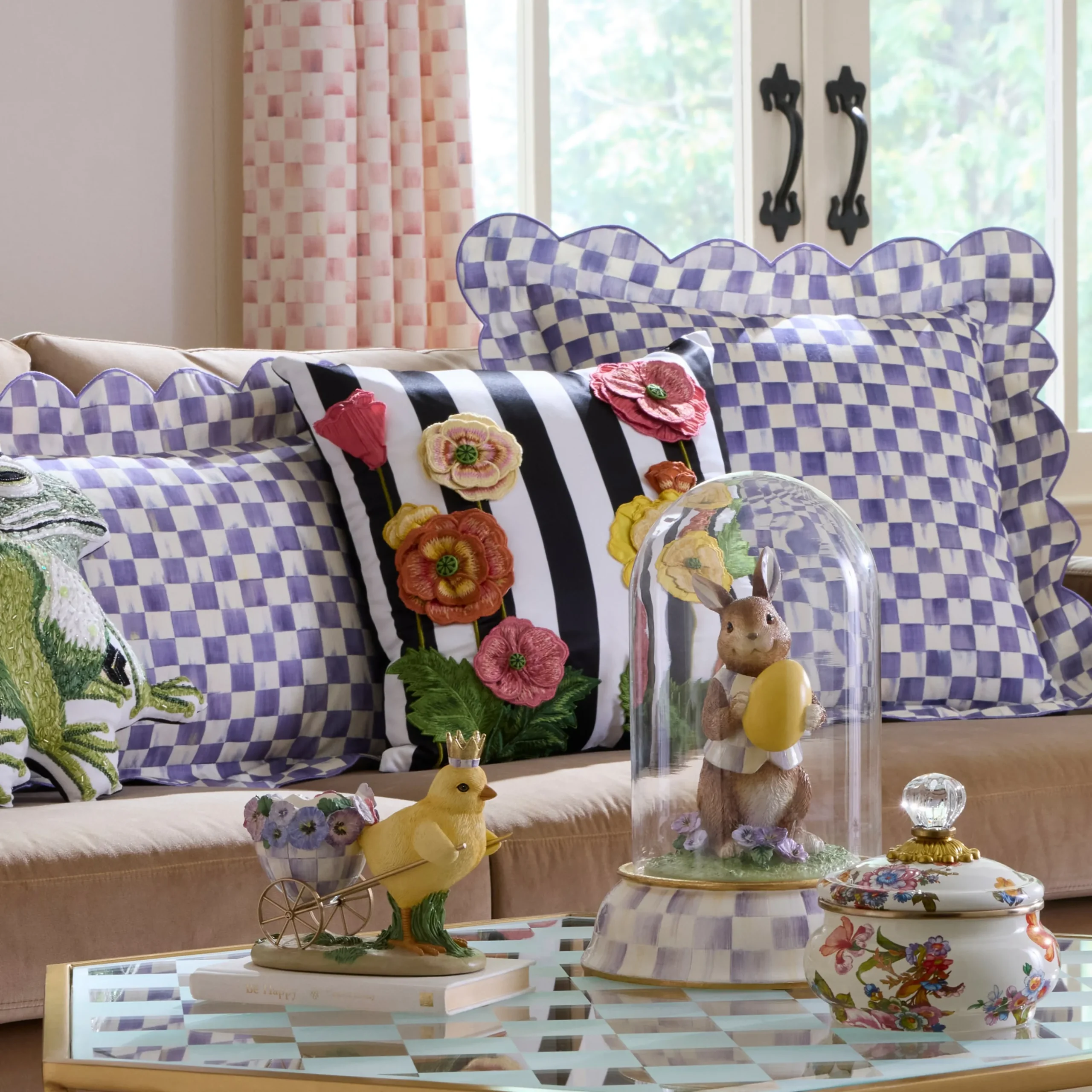 Spring Bouquet Throw Pillow