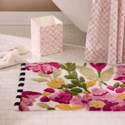 Spring Floral Bath Rug