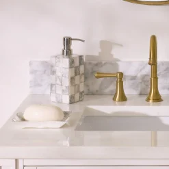 Sterling Check Capiz Soap Dish