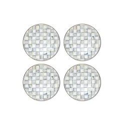 Sterling Check Chargers, Set of 4