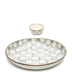 Sterling Check Chip & Dip Set