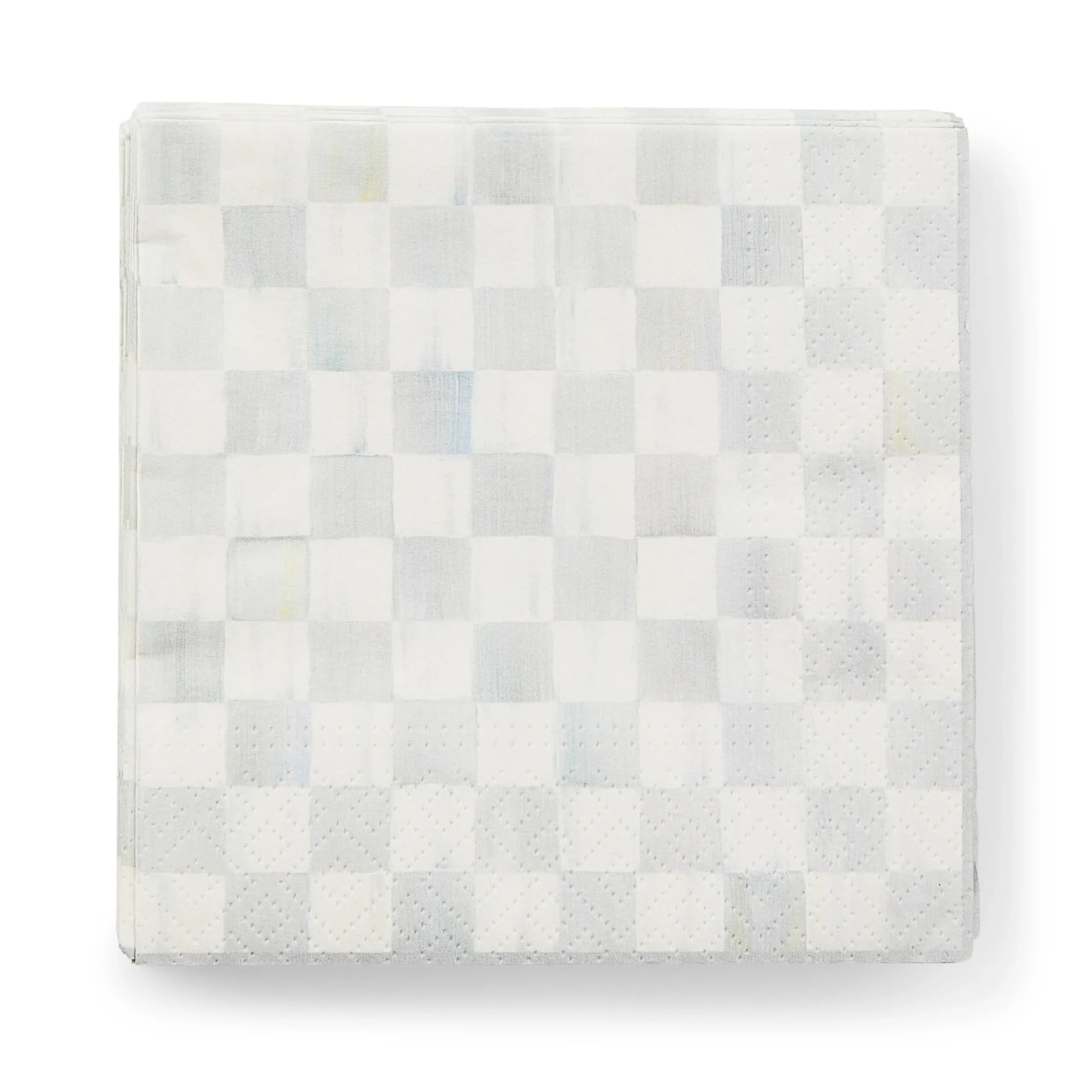 Sterling Check Cocktail Paper Napkins