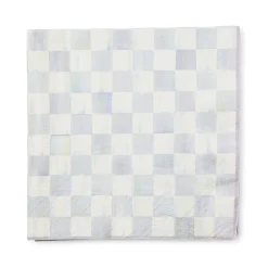 Sterling Check Dinner Paper Napkins