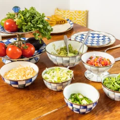 Sterling Check Dinner Plate