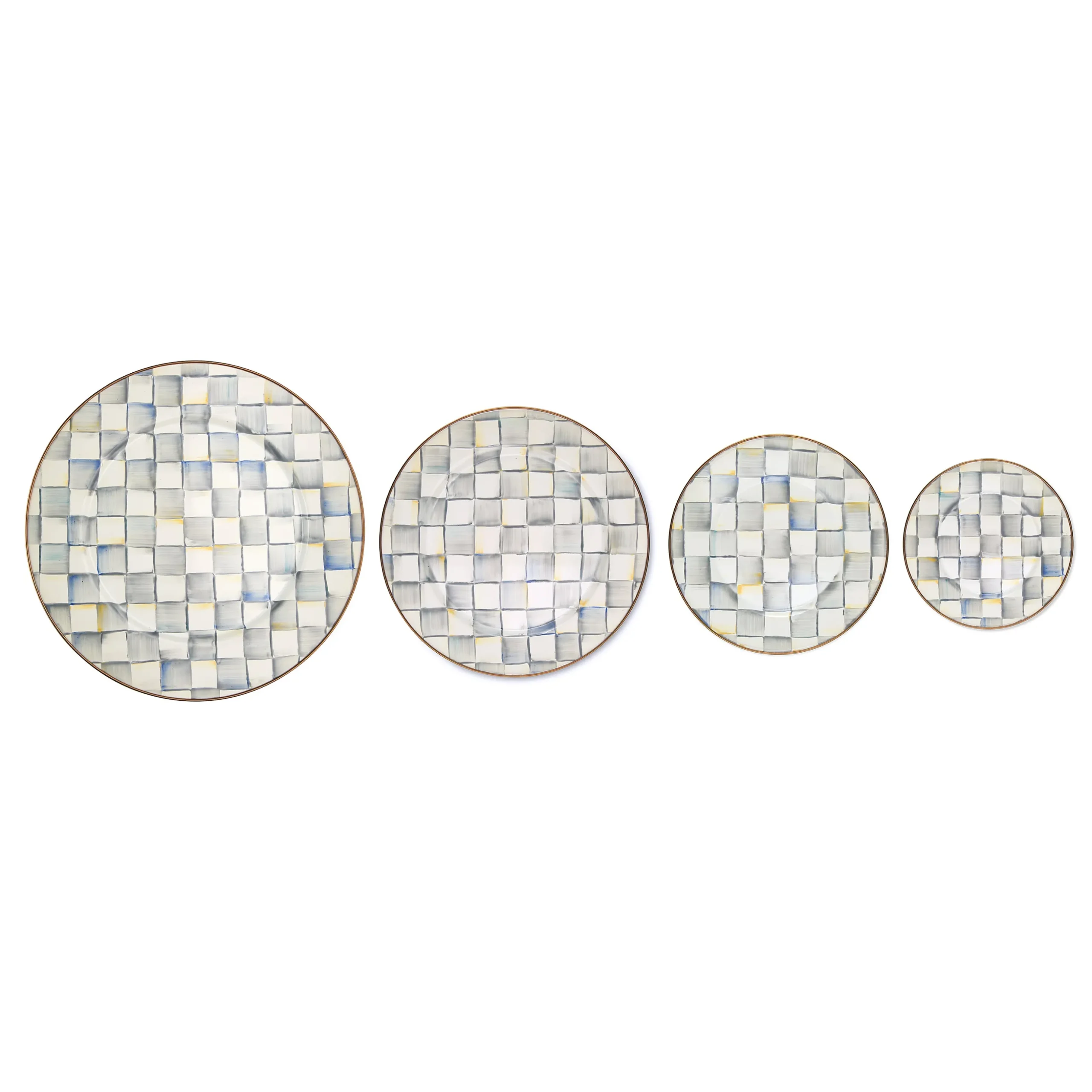 Sterling Check Dinner Plate