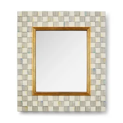 Sterling Check Enamel Wall Mirror
