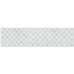 Sterling Checkered 2'6" x 10' Washable Runner