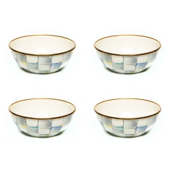 Sterling Check Everyday Bowls, Set of 4