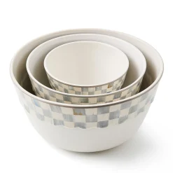 Sterling Check Everyday Mixing Bowls, Set of 3