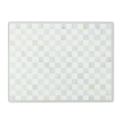Sterling Check Glass Cutting Boards, Set of 2